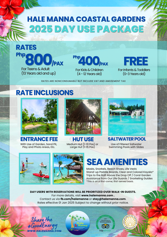 Hale Manna Day Use Rates 2025