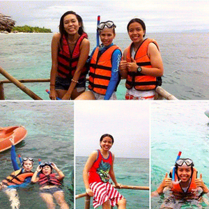 Group diving at Hale Manna