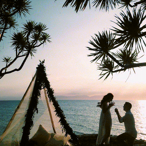 Wedding ceremony at Hale Manna