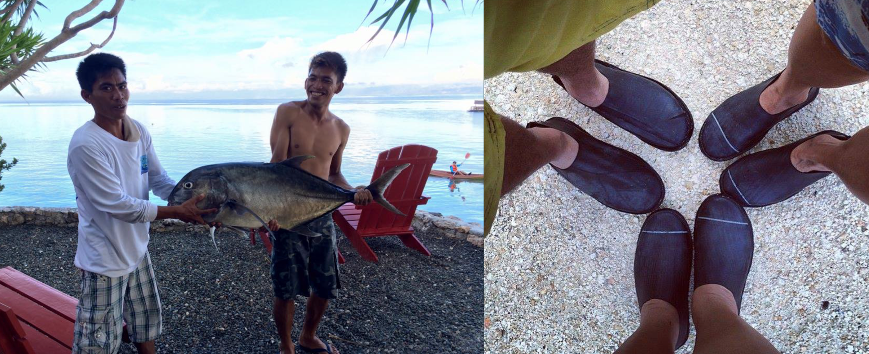 Locally-sourced recycled footwear supporting Moalboal community